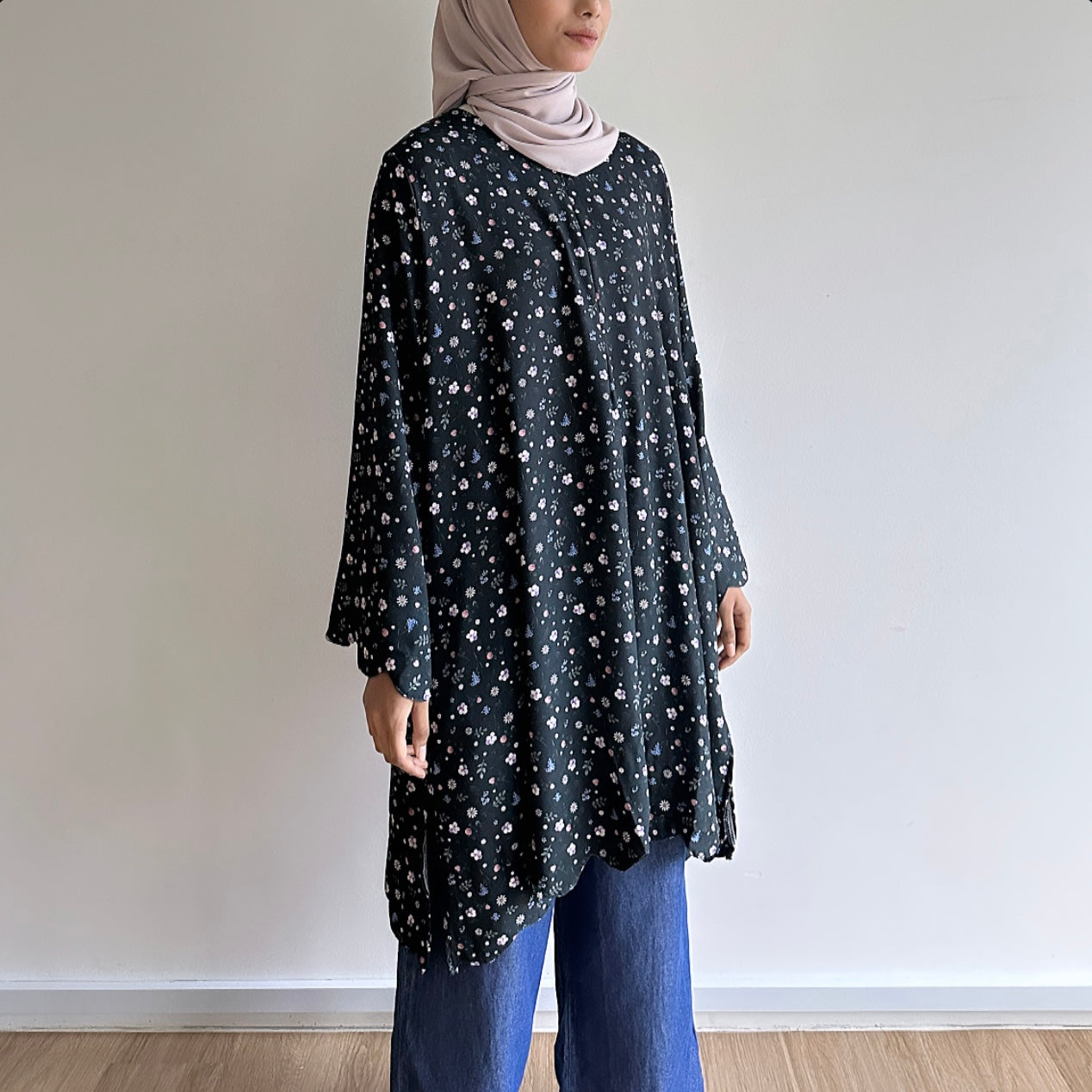 Mel floral printed tunic