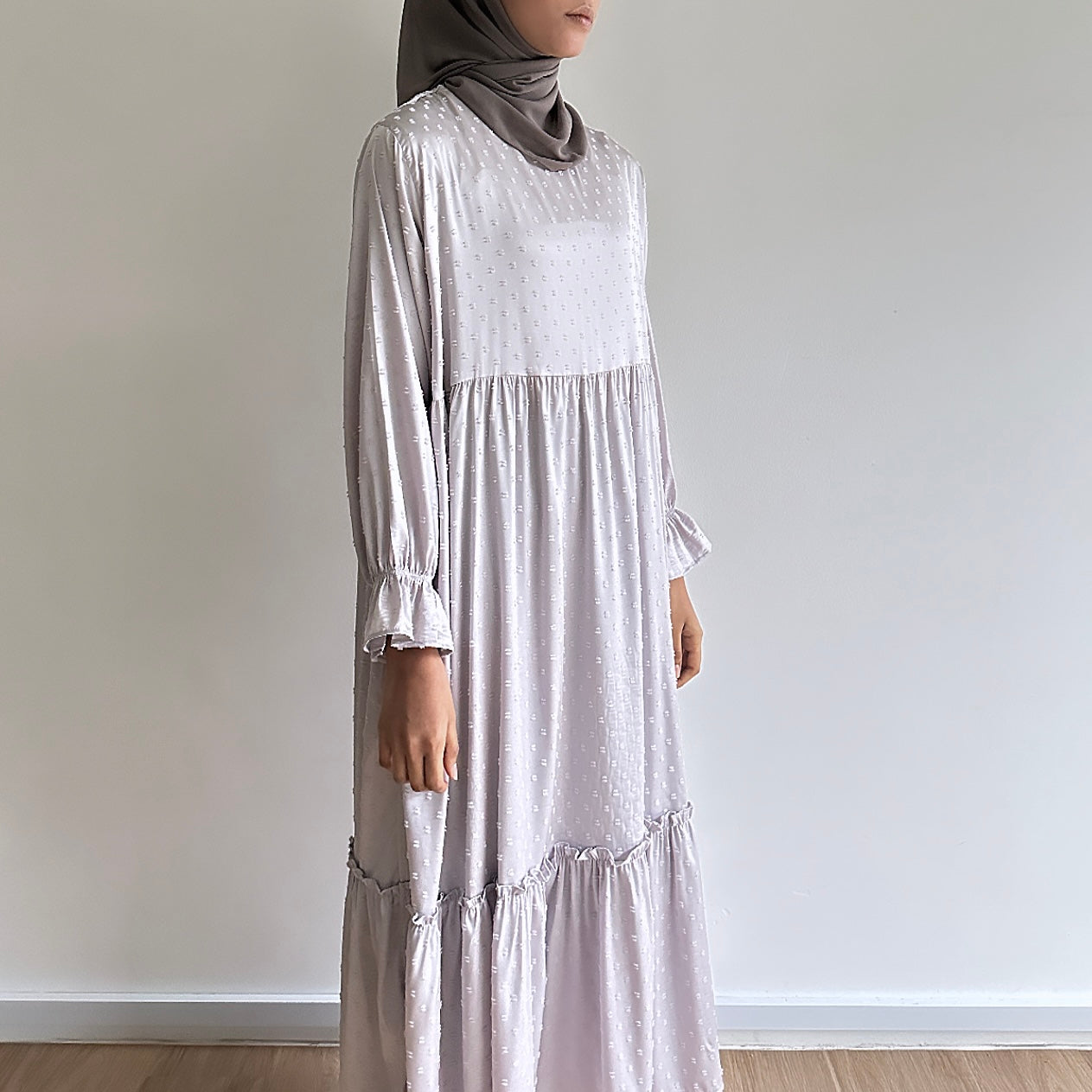 Sarah flowy silky dress