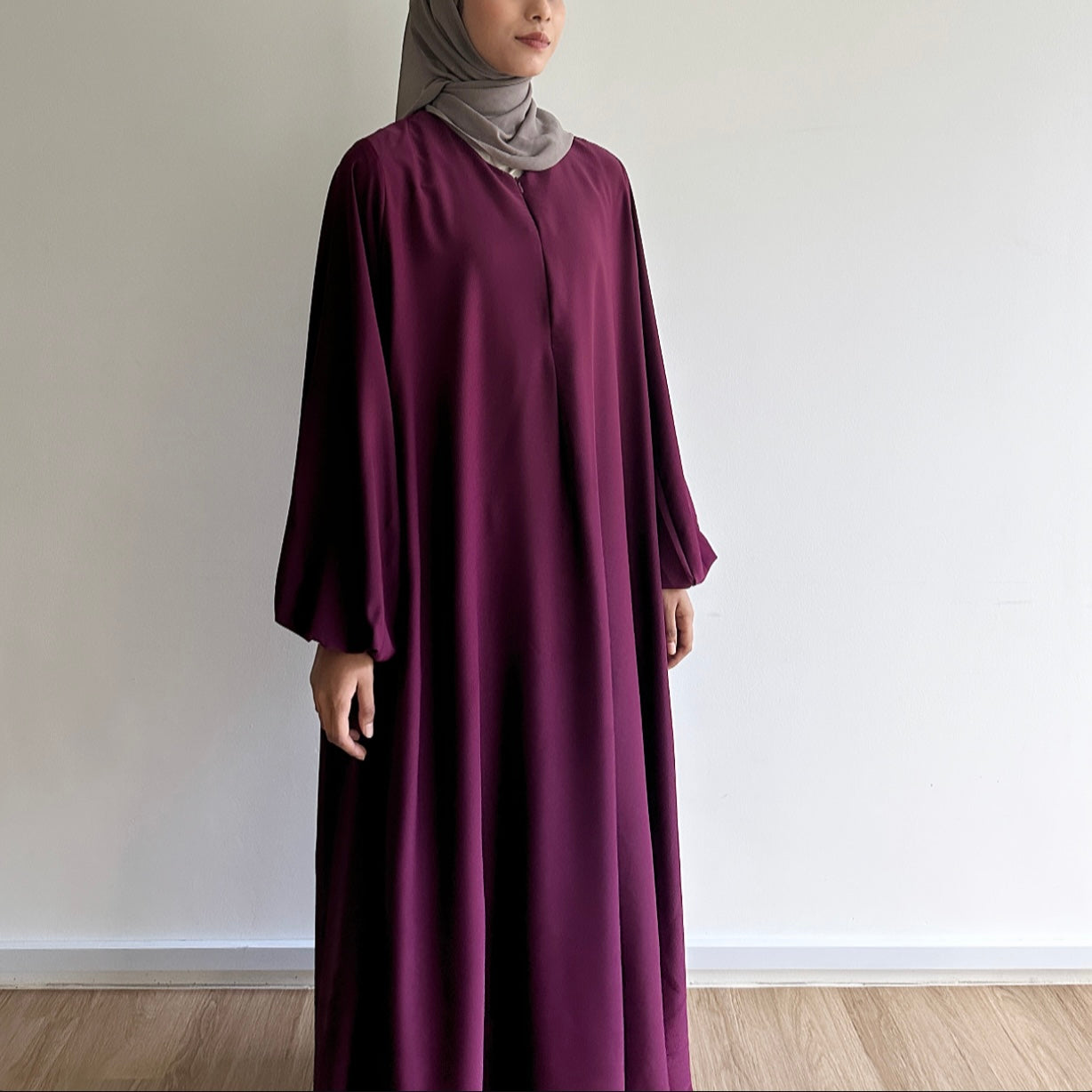 Alia puffy sleeve maxi dress