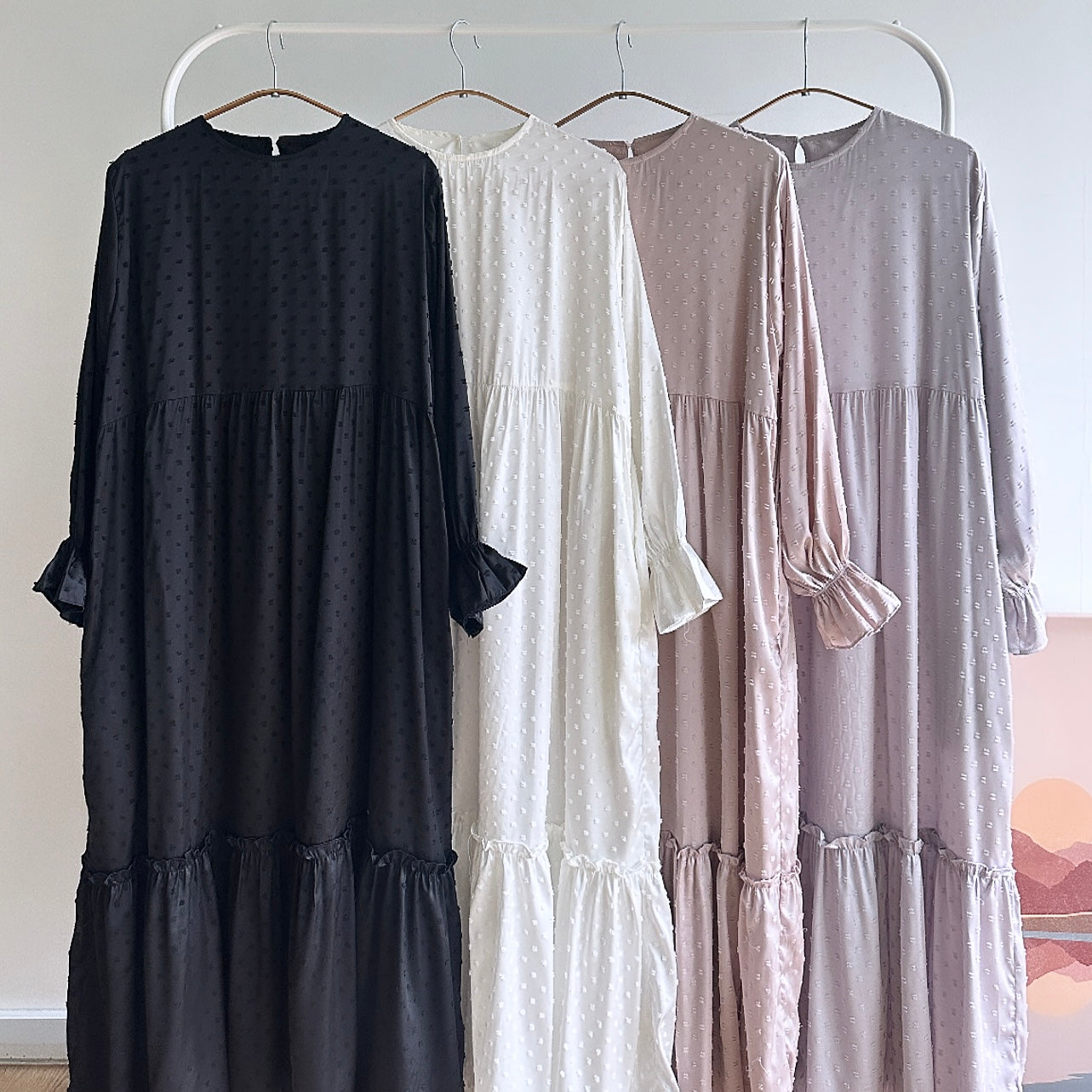 Sarah flowy silky dress
