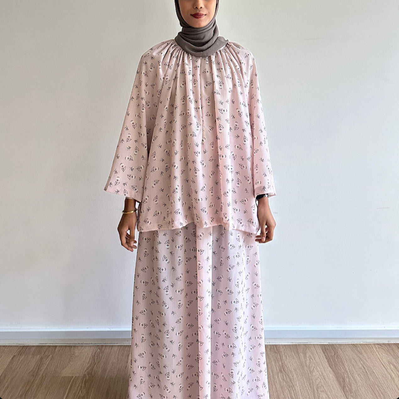 Fleur raglan skirt set