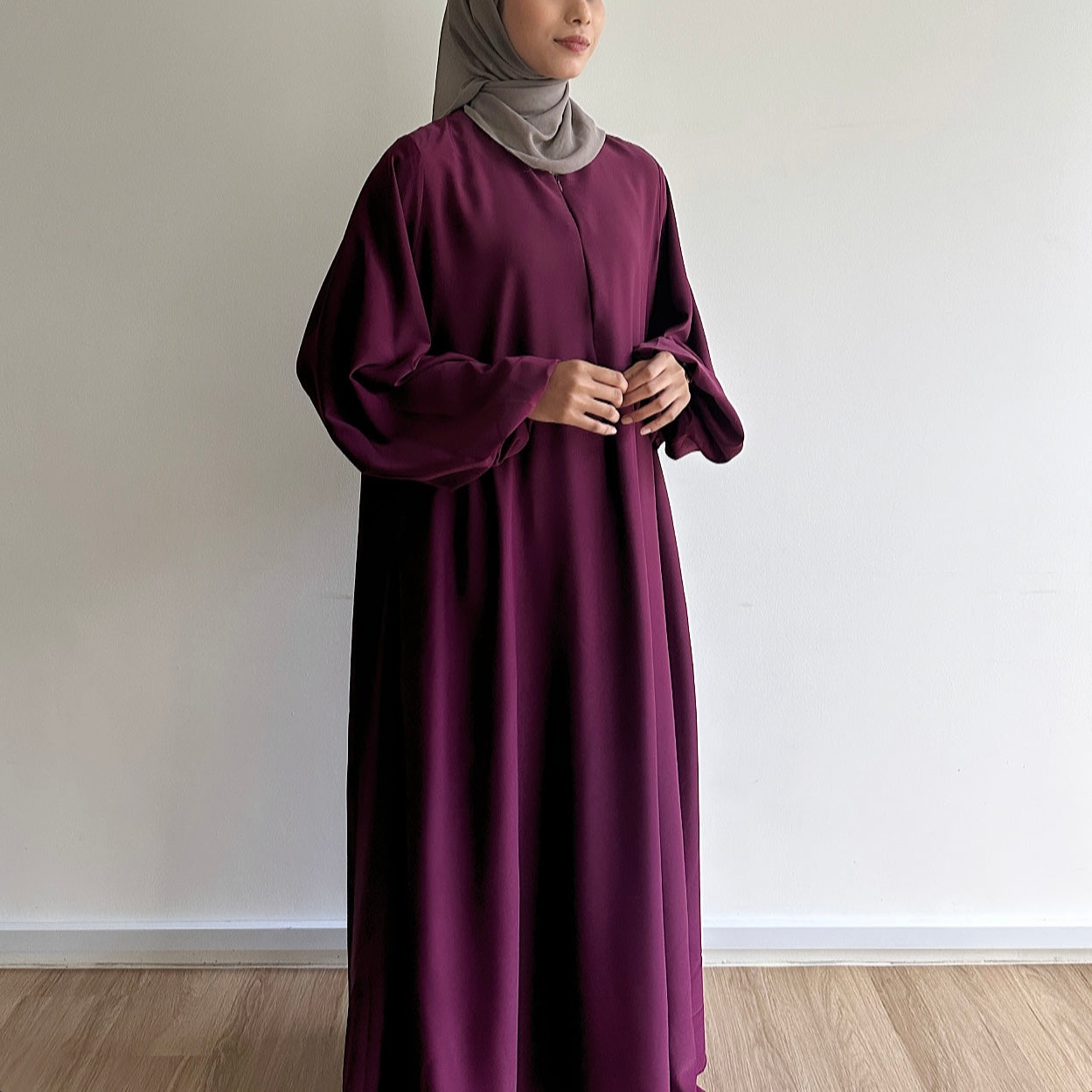 Alia puffy sleeve maxi dress