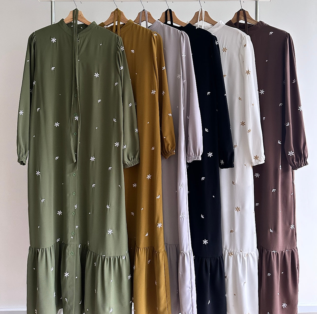 Maia floral embroidered dress