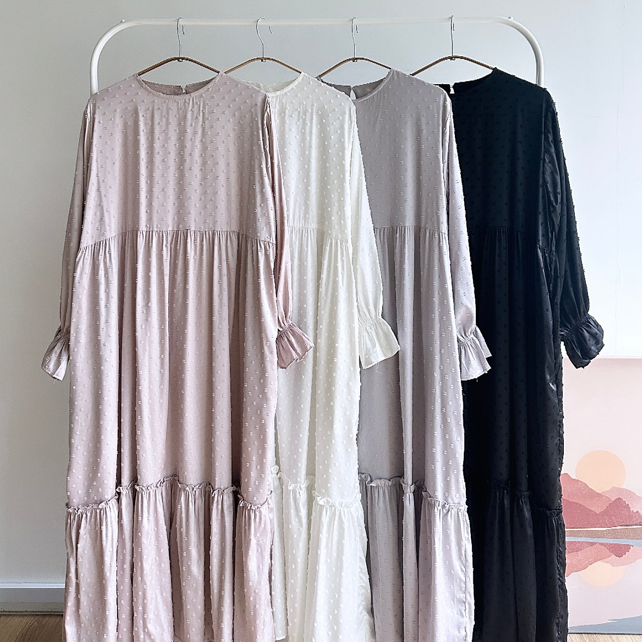 Sarah flowy silky dress