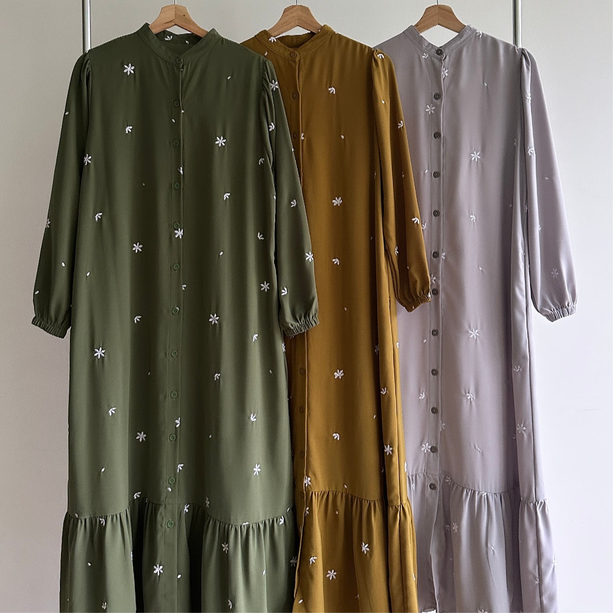 Maia floral embroidered dress