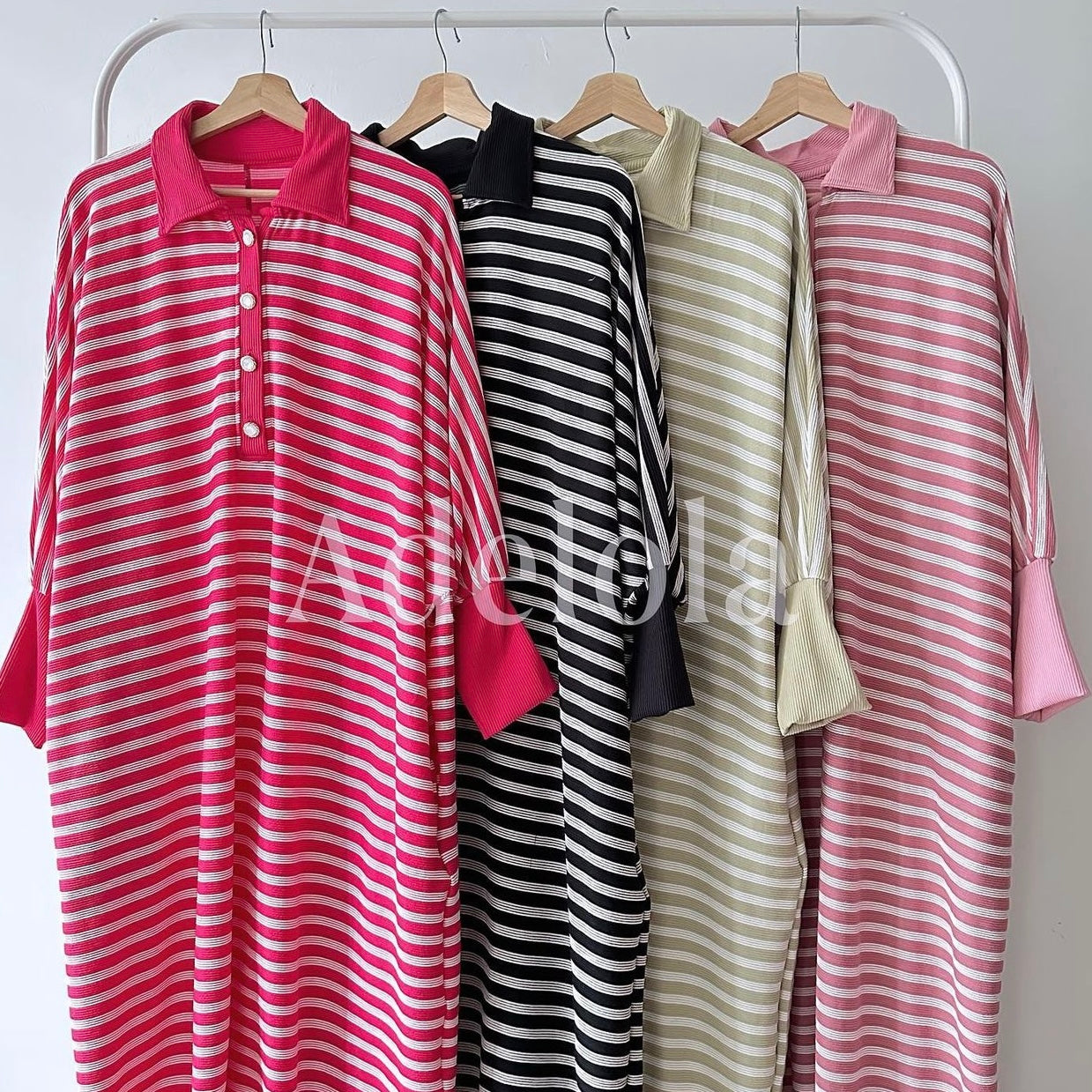 Noa stripe batwing dress
