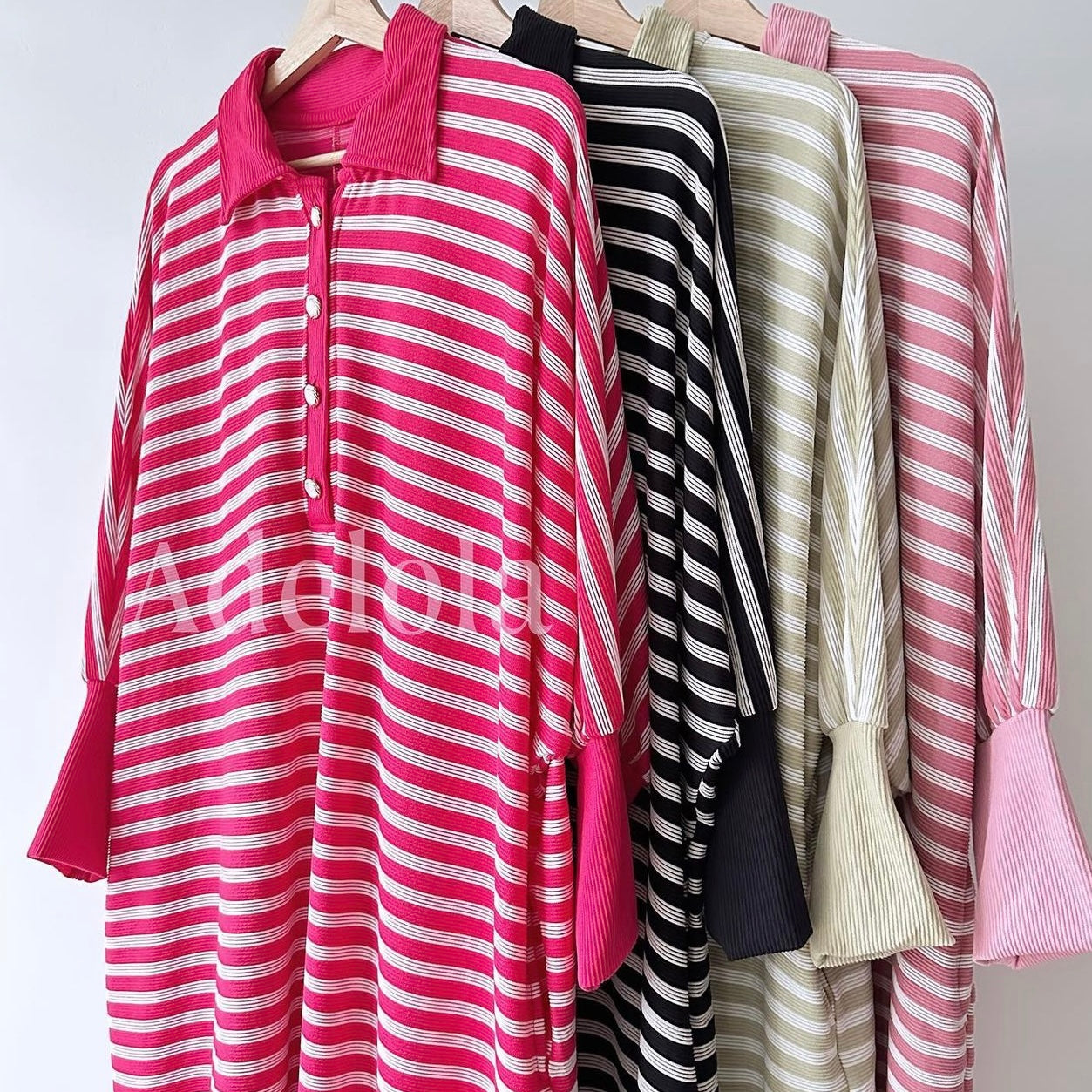 Noa stripe batwing dress
