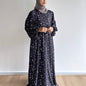 Maia balloon sleeve floral dress