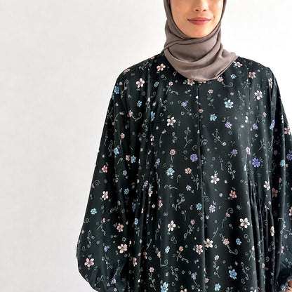 Luna Gathered Floral Maxi Dress