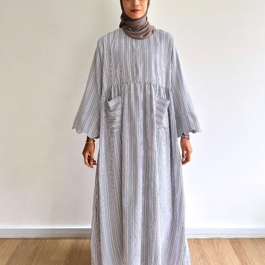 Gera stripe maxi dress