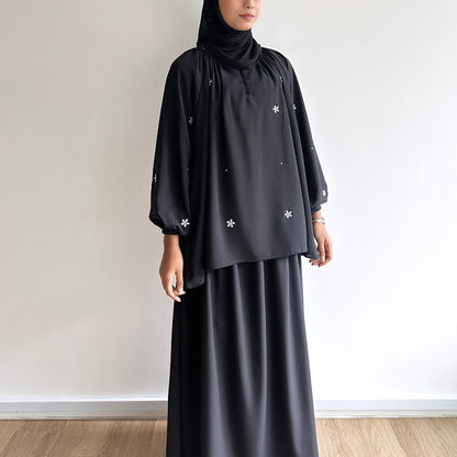 Mel floral embroidery blouse