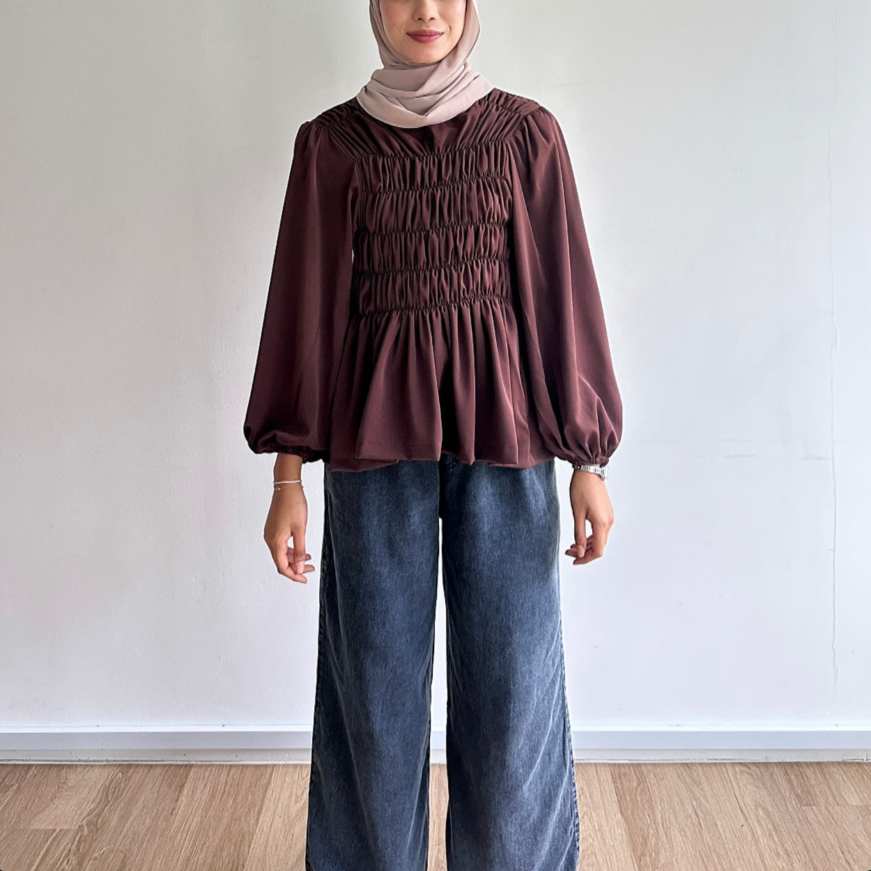 Evelyn Smocked Blouse