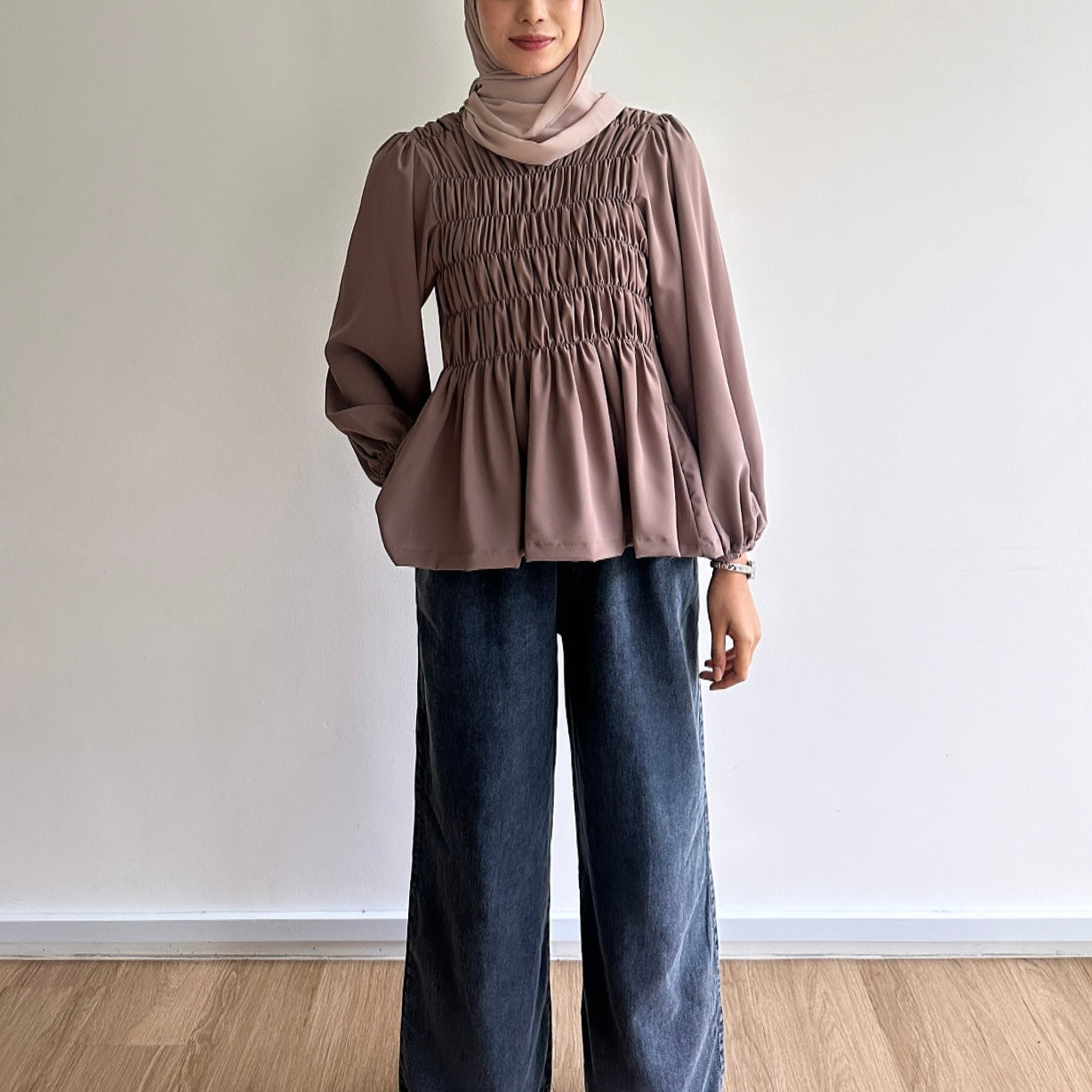 Evelyn Smocked Blouse