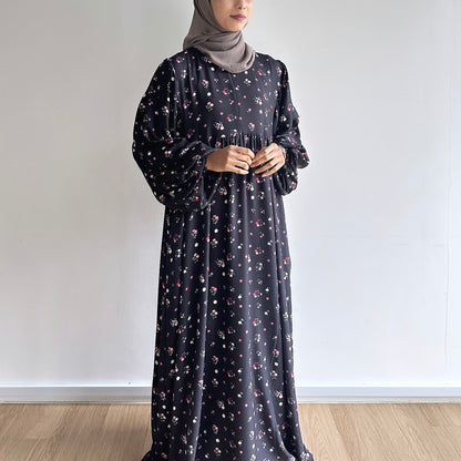 Maia balloon sleeve floral dress