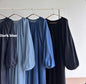 Nicole puffy sleeve denim dress