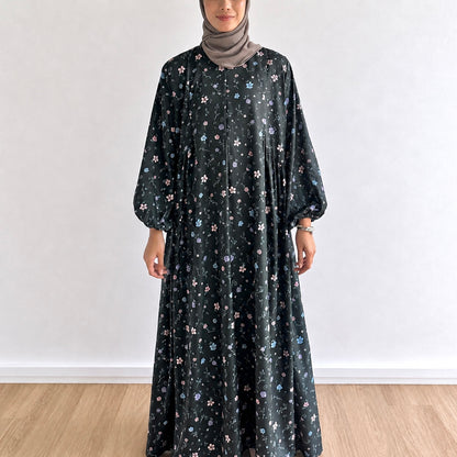 Luna Gathered Floral Maxi Dress
