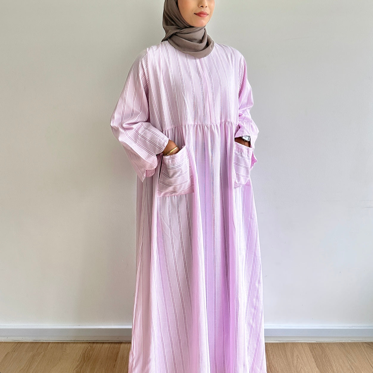 Gera stripe maxi dress
