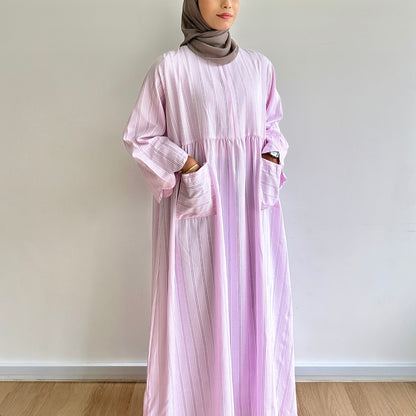 Gera stripe maxi dress