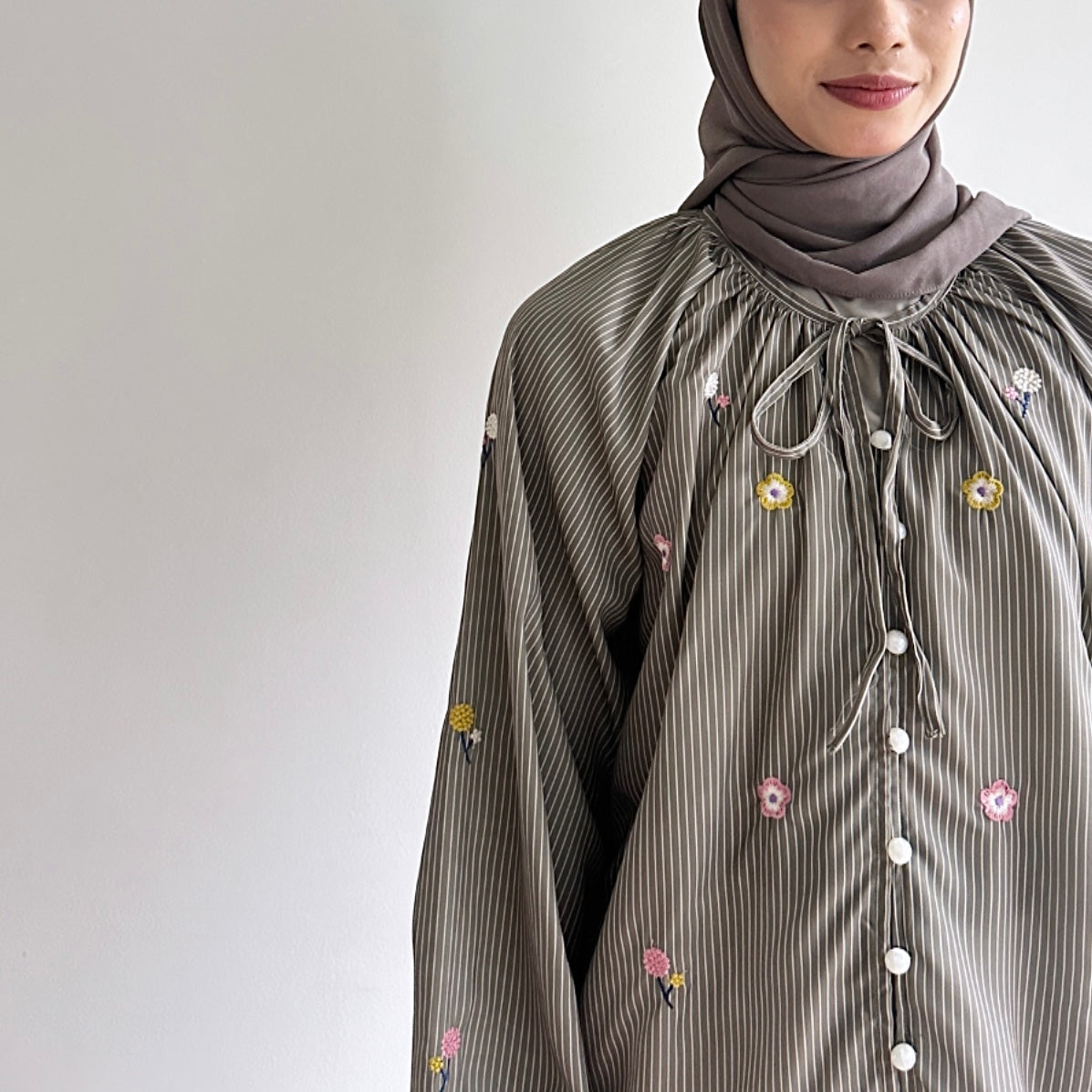 Giana floral embroidered blouse