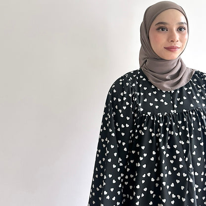 Anna floral puffy sleeve blouse