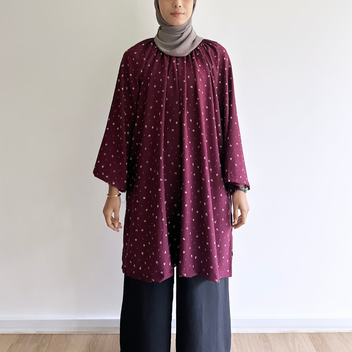 Evelyn floral tunic