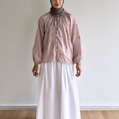 Giana floral embroidered blouse