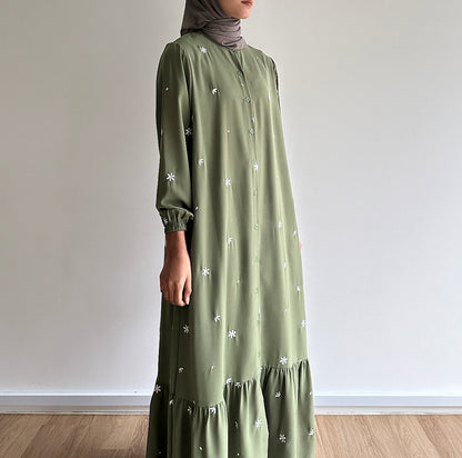 Maia floral embroidered dress