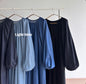 Nicole puffy sleeve denim dress