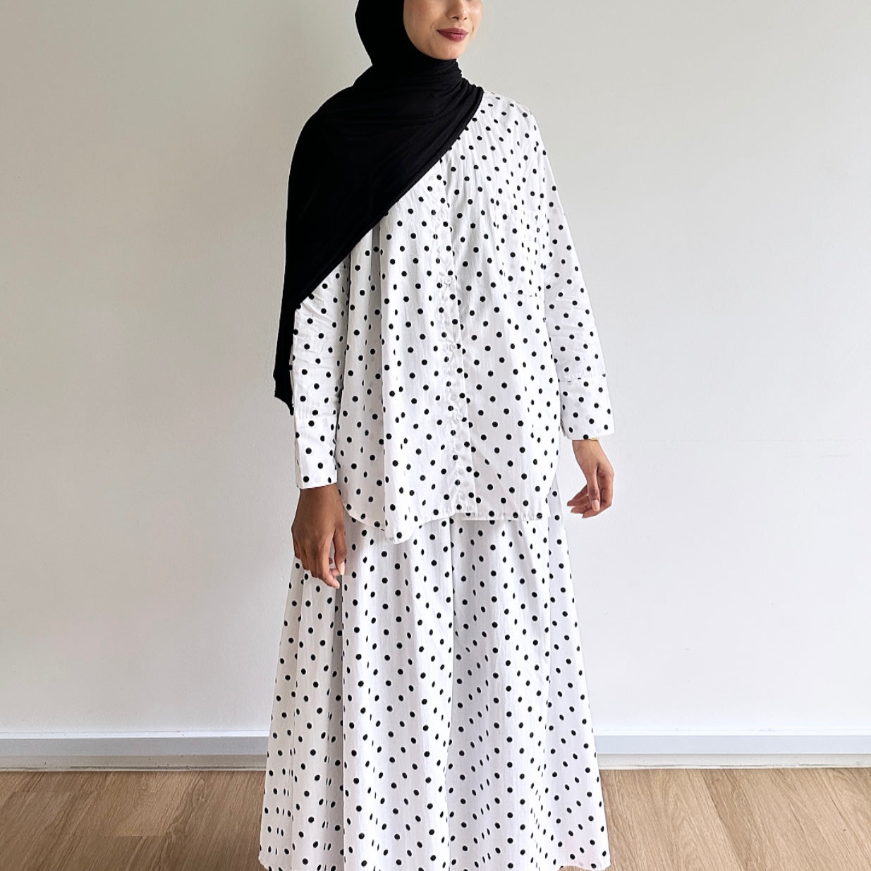 Matilda polka dot skirt set