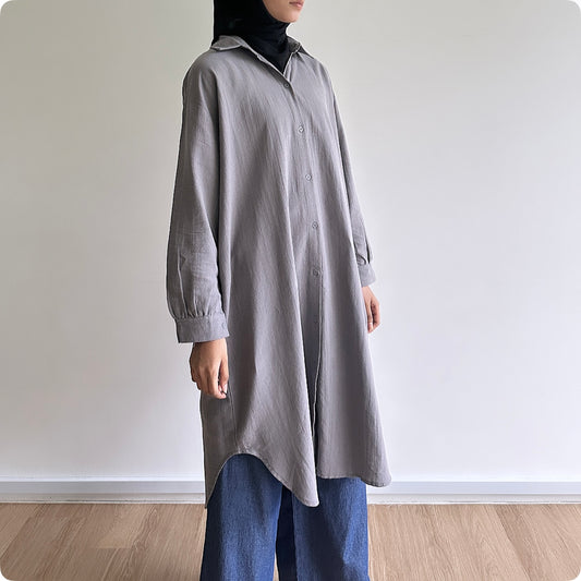 Zia oversized midi shirt