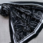 Floral printed long shawl