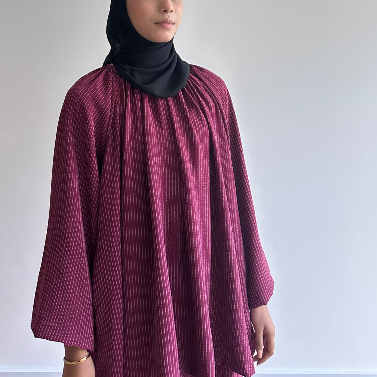 Naia stripe skirt set