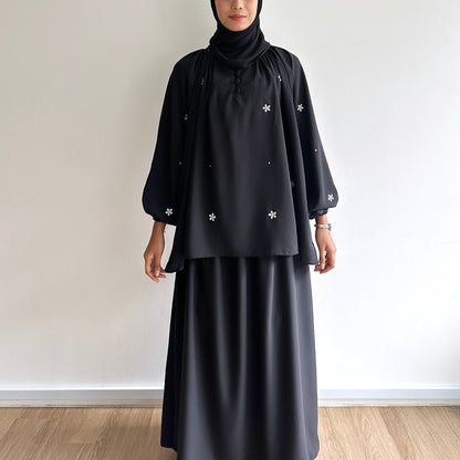 Mel floral embroidery blouse