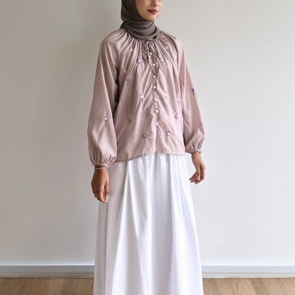 Giana floral embroidered blouse