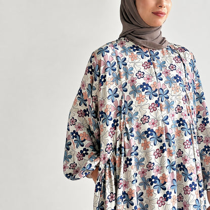 Luna Gathered Floral Maxi Dress