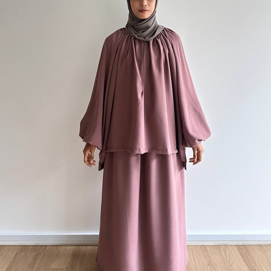 Nika puffy sleeve skirt set