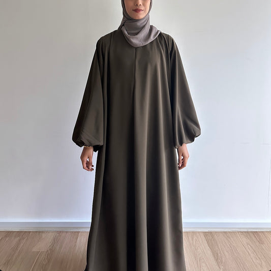 Alia puffy sleeve maxi dress