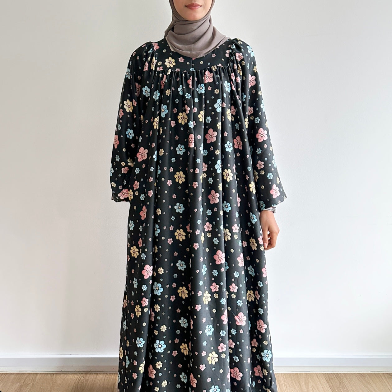 Leora floral maxi dress