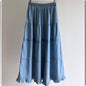 Quinn ruffle denim skirt