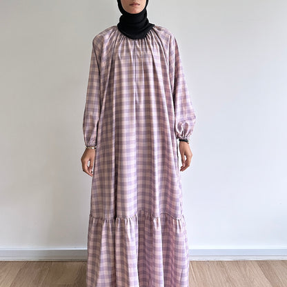 Inaya gingham maxi dress