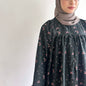 Anna floral puffy sleeve blouse