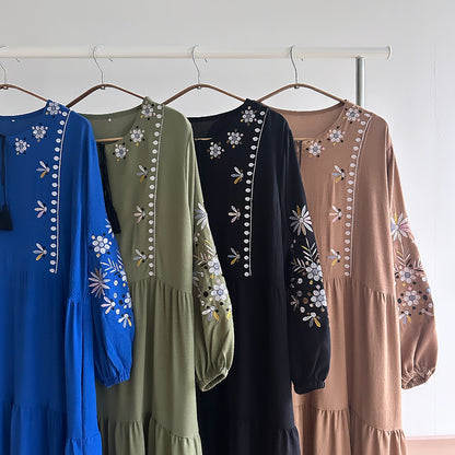 Julia floral embroidered dress