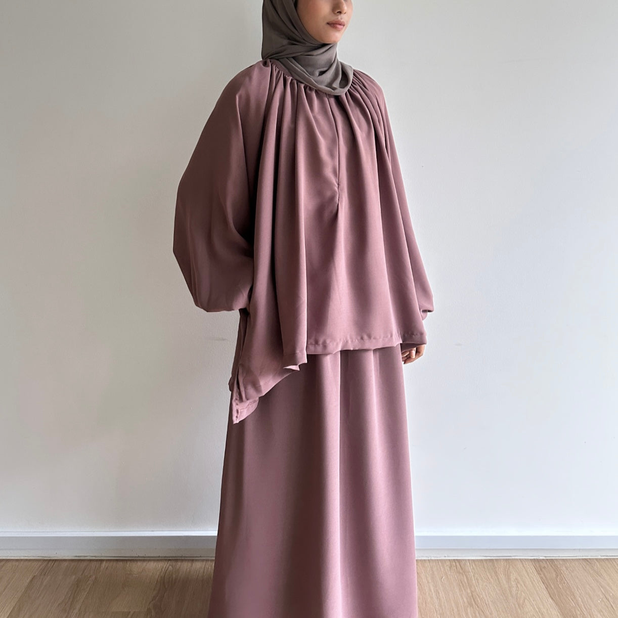 Nika puffy sleeve skirt set