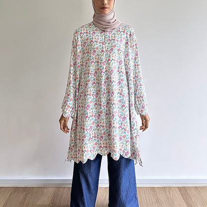 Mel floral printed tunic
