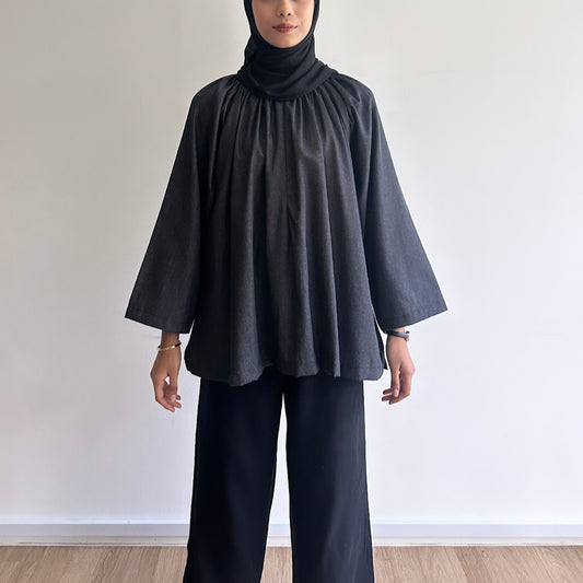 Wren denim blouse
