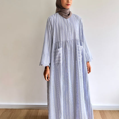 Gera stripe maxi dress