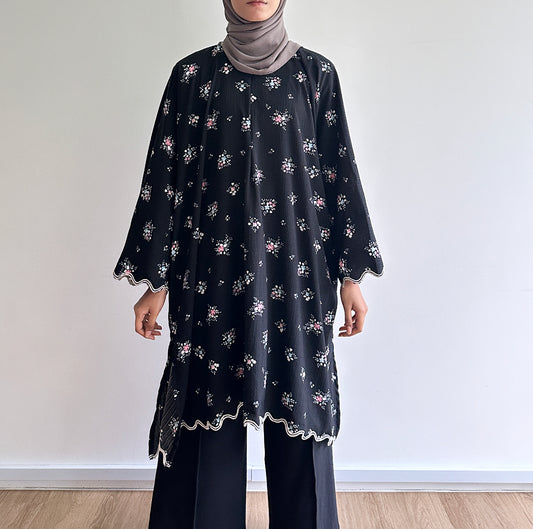 Lyn floral sulam tunic