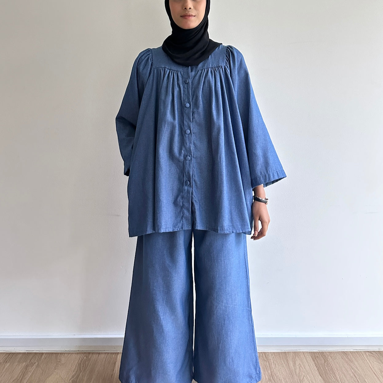 Gracie denim blouse