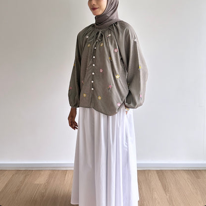 Giana floral embroidered blouse