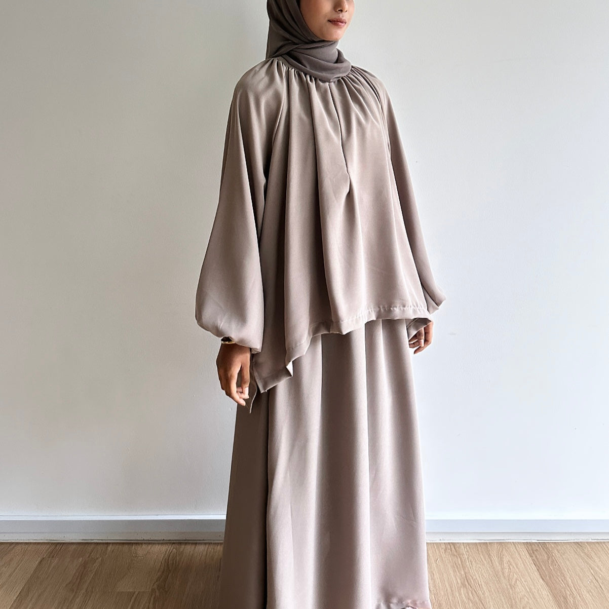 Nika puffy sleeve skirt set